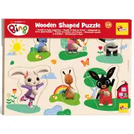 Bing a přátelé dřevěné puzzle s 6 tvary - Lisciani