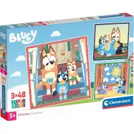 Bluey 3x48ks Supercolor puzzle - Clementoni