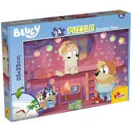 Bluey pohádkový večer 2 v 1, 24dílné puzzle a omalovánka 35x25 cm - Lisciani