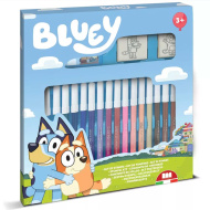 Bluey sada razítek s fixami, 18dílná - Multiprint
