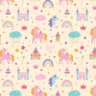Cardex: Balicí papír s motivem jednorožců a pohádkové říše 100x70 cm