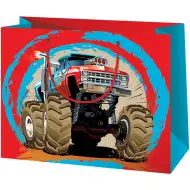 Cardex: Dárková taška střední velikosti s motivem Monster Truck auta 17,8x10x23 cm