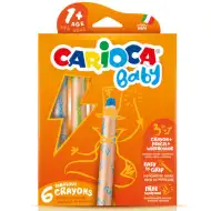 Carioca: 3 v 1 dětská voskovka, sada 6 kusů