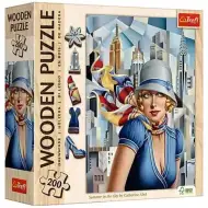 Catherine Abel: Léto ve městě 200dílné dřevěné puzzle - Trefl