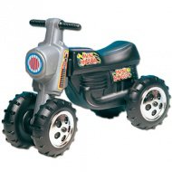 Černá cross motorka na šlapání se 4 koly - D-Toys