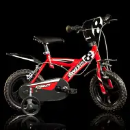 Červené dětské kolo ve velikosti 12 - kolo Dino Bikes