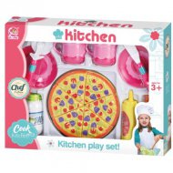 Cook Kitchen: Sada hraček pro kuchyňskou pizzu s jídelním setem