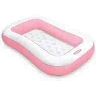 Čtvercový růžový dětský bazén 166x100x25cm - Intex