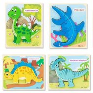 Dřevěné puzzle s dinosaury v různých variantách