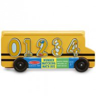 Dřevěný školní autobus na třídění tvarů s čísly - Melissa &amp; Doug