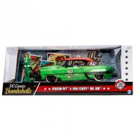 DC Comics: Figurka Jedovatý polibek a kovový model auta 1953 Chevy Bel Air 1/24 - Simba Toys