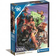 DC Comics: Liga spravedlnosti 1000 dílků Compact puzzle 50x70cm - Clementoni