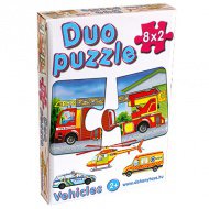 DUO Puzzle SOS s vozidly - D-Toys