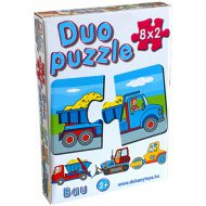 DUO Puzzle s pracovními stroji - D-Toys