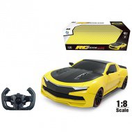 Dálkově ovládaný XXL Chevrolet Camaro žluto-černý sportovní auto v měřítku 1:8