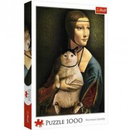 Dáma s kočkou 1000 dílků puzzle - Trefl