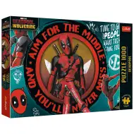 Deadpool Chaos, vtipy a katany 1000dílné prémiové plus kvalitní puzzle - Trefl