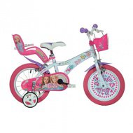 Dětské kolo Barbie růžovo-bílé, velikost 14 - kolo Dino Bikes