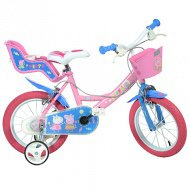 Dětské růžové kolo Peppa Pig ve velikosti 14 - kolo Dino Bikes