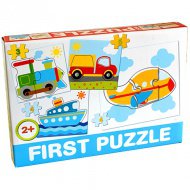 Dětské vozidlové puzzle - D-Toys