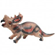 Dino World: Figurka dinosaura Styracosaurus z vinylu, která vydává zvuky, s bavlněnou výplní, 35 cm