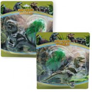 Dino World: T-rex nebo Raptor figura s dřevem