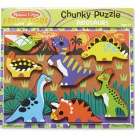 Dinosauři snadno uchopitelná dřevěná puzzle - Melissa &amp; Doug