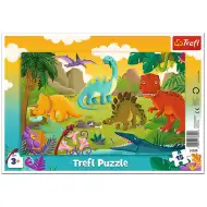 Dinosaurus 15 kusů rámové puzzle - Trefl