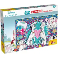 Disney 101 dalmatinů 2 v 1 24dílné puzzle a omalovánky 35x25 cm - Lisciani