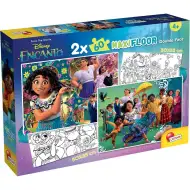 Disney Encanto 2 v 1 maxi 2x60dílné puzzle a omalovánka 50x35cm - Lisciani