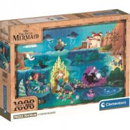 Disney Malá mořská víla puzzle 1000 dílků s plakátem - Clementoni