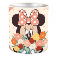 Disney+Minnie+Mouse+válcovitý+kovový+stolní+držák+na+psací+potřeby+10x11cm