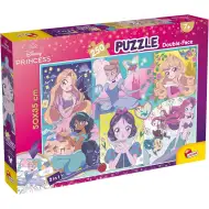Disney Princezny – Manga kouzlo 2 v 1, 250dílné puzzle a omalovánka 50x35 cm – Lisciani