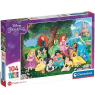 Disney Princezny 104 dílků Super Color Puzzle - Clementoni