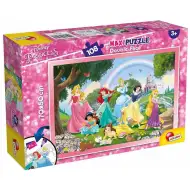 Disney Princezny duha 2 v 1 108dílné puzzle a omalovánka 70x50 cm - Lisciani