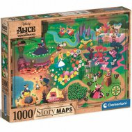 Disney: Puzzle mapy Alenky v říši divů 1000 kusů - Clementoni