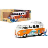 Disney Stitch – 1961 Volkswagen autobus s figurkou Stitche 1/24 - Jada Toys
