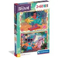 Disney Stitch 2x60dílné Supercolor puzzle - Clementoni