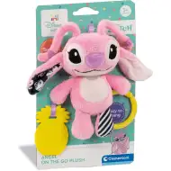 Disney+Stitch Angel plyš s chrastítkem a kousátkem - Clementoni Baby