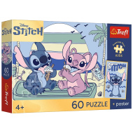 Disney Stitch Zmrzlinová zábava 60dílné puzzle - Trefl