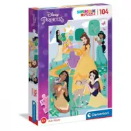 Disney princezny 104 ks supercolor puzzle - Clementoni