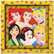 Disney princezny 60 dílků puzzle s rámem - Clementoni