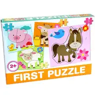 Domácí zvířata - dětské puzzle - D-Toys
