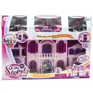 Domeček pro panenky s doplňky, panenkami, zvukem a světlem