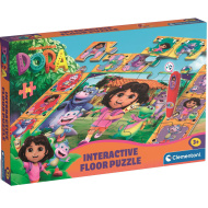Dora Průzkumnice interaktivní 24dílné podlahové puzzle - Clementoni