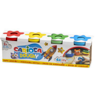 Doughy sada modelovací hmoty v kelímcích 4×110 g - Carioca