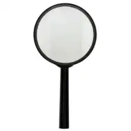 Duch: Černá plastová lupa s 70mm čočkou