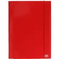 Duch: Červený kartonový pořadač s gumou A4 900g