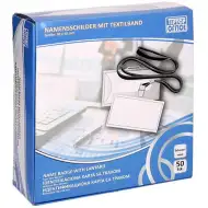 Duch: Držák jmenovky s černým šňůrkou na krk 90x60mm 1ks