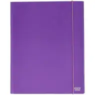 Duch: Fialová gumová kartonová složka A4 s tloušťkou 30 mm